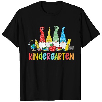 Discover Gnomes Kindergarten Crew First Day Teacher Back To T Shirts