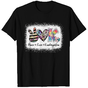 Discover Grade Teacher Peace Love Kindergarten Team Kinder T Shirts