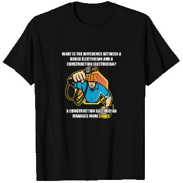 Discover Electrician Electrical Engineer Lineman T Shirts