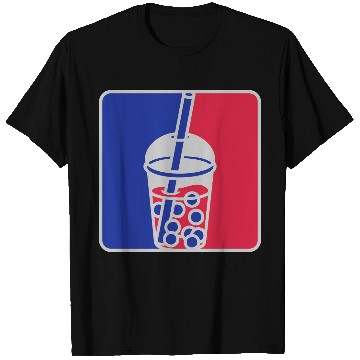 Discover Red blue bubble tea T Shirts