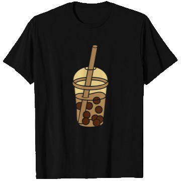 Discover design comic bubble tea T Shirts