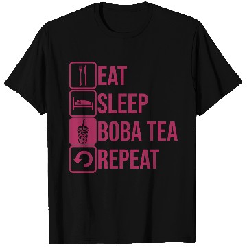 Discover Daily Repeat Boba Tea T Shirts