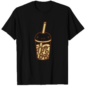 Discover face bubble tea comic T Shirts