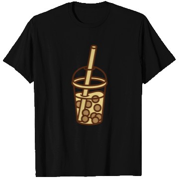 Discover Bubble tea comic design T Shirts