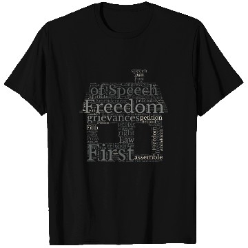 Discover Freedom Of Speech - Wordcloud T Shirts