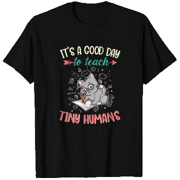 Discover Good Day To Teach Tiny Humans Elementary Teacher T Shirts