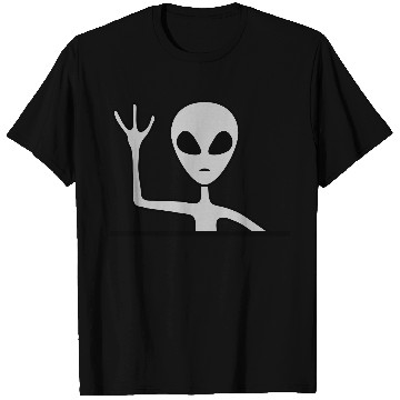 Discover Gray male alien waving T Shirts