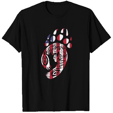 Discover Bear Paw America USA Flag Merica US Stars Stripes T Shirts