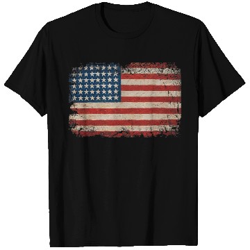 Discover American Flag USA Patriotic US stars stripes T Shirts