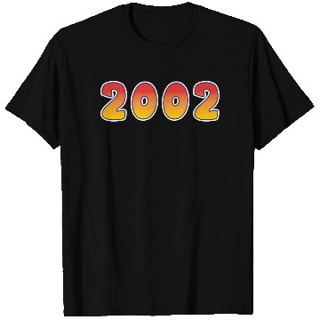 Discover Year 2002 In Orange - Yellow Design T Shirts