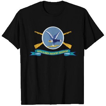 Discover Army 188th Glider Infantry Regiment w Br SSI Ribbo T Shirts