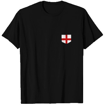 Discover England flag in a shape of a pocket T Shirts