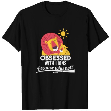 Discover Lion cuddle mom dad parents T Shirts