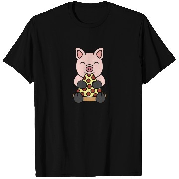 Discover Mini Pig Pizza Lover T Shirts