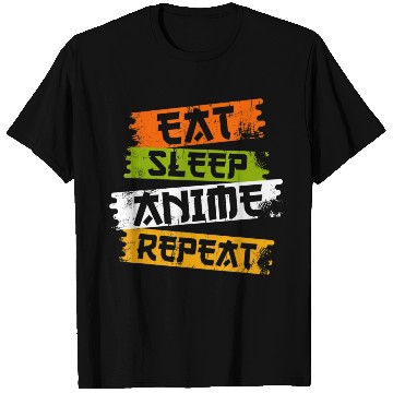 Discover Eat Sleep Anime Repeat Japanese Manga Japan Lover T Shirts