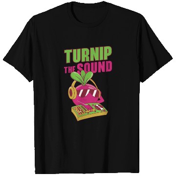 Discover Music Turnip Party Music Lover Vegetable T Shirts