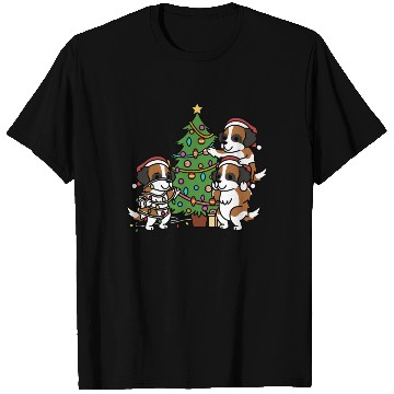 Discover Saint Bernard Christmas Tree T Shirts