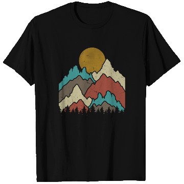 Discover Mountains Landscape Outdoor Mountaineering T Shirts