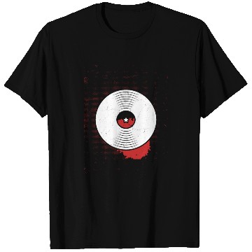 Discover Vinyl Record DJ Retro Music Lover T Shirts