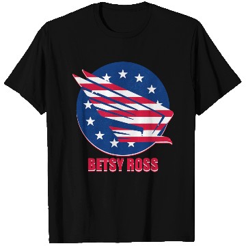Discover Patriotism USA Betsy Ross Flag Stars Stripes Eagle T Shirts