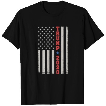 Discover T Shirts Vintage US Flag Vertical Stars Stripes