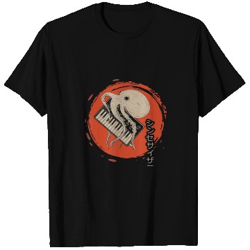 Discover Calligraphy Analog Synthesizer Octopus Synth Music T Shirts