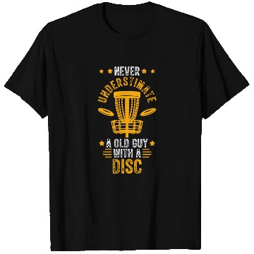 Discover Old Guy Disc Golf Vintage Ultimate Frisbee T Shirts