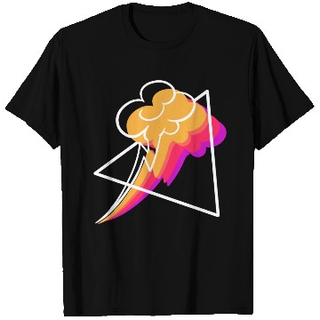 Discover Synthwave Thunderstorm Meteorologist Gift T Shirts