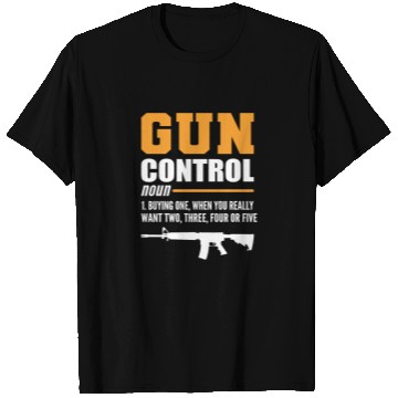 Discover Gun Control Definition Sheriff Gift T Shirts