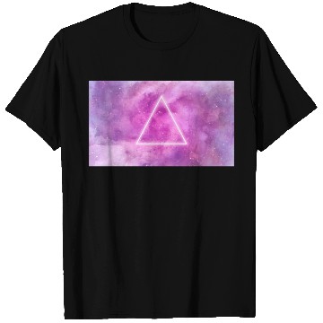 Discover triangle, space, universe, galaxy T Shirts