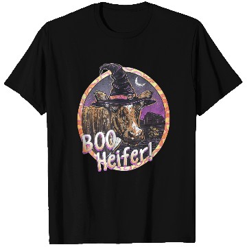 Discover Boo Heifer Funny Cow Halloween Farmer T Shirts