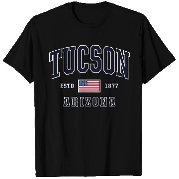 Discover USA FLAG Stars Stripes Tucson Arizonna T Shirts