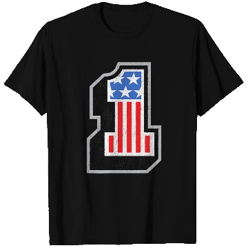 Discover USA Stars Stripes Number One Patriotic T Shirts