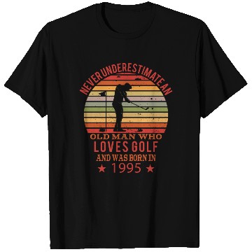 Discover Golfing Golfplayers Vintage 1995 Birthday T Shirts