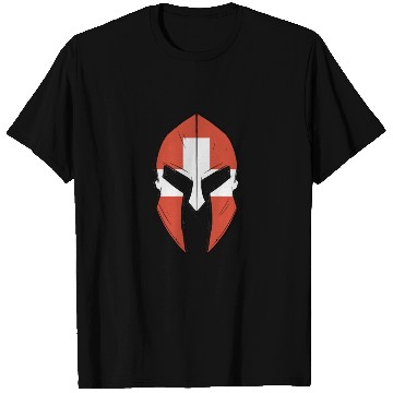 Discover Switzerland flag in Spartan warrior Helmet T Shirts