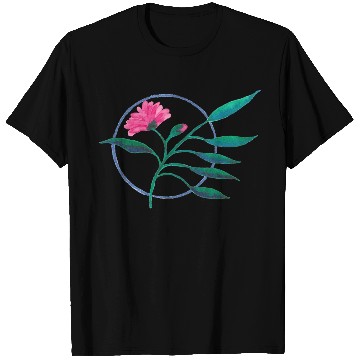 Discover Circle Flower T Shirts