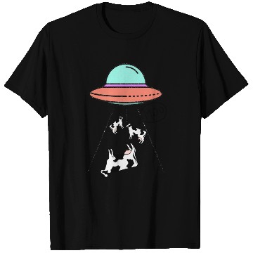 Discover UFO Cow Alien art lover T Shirts