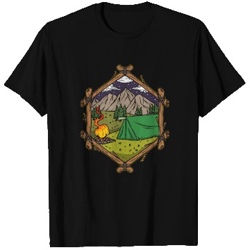 Discover Camper Campsite Camp Camping T Shirts