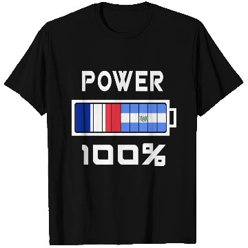 Discover El Salvador and France power 100% T Shirts