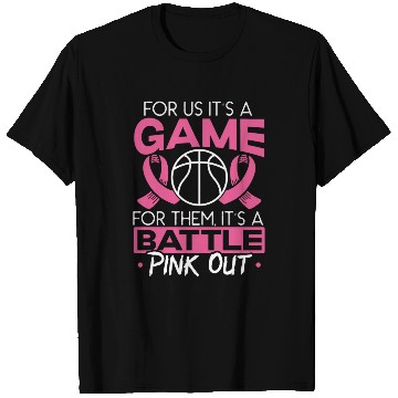 Discover For Us It's A Game For Them It's A Battle Pink Out T Shirts