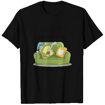 Discover Toad Frog Drinking Coffee I Hate Morning People T Shirts