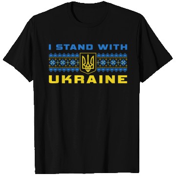 Discover I STAND WITH UKRAINE BLUE-YELLOW T Shirts