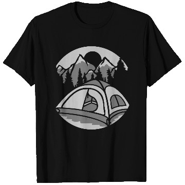 Discover outdoor living mountains camping T Shirts