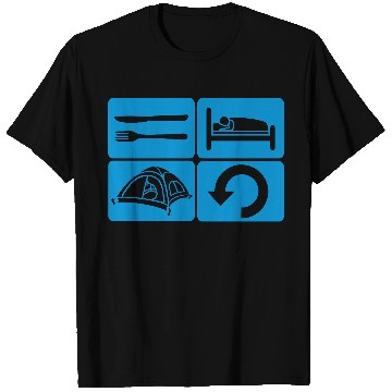 Discover Daily Repeat Wilderness Camping T Shirts