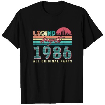 Discover Building Year 1986 In August T Shirts