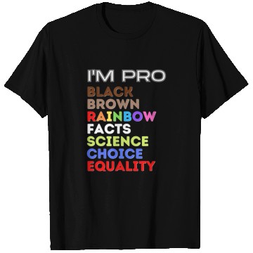 Discover black brown rainbow facts science choice equality T Shirts