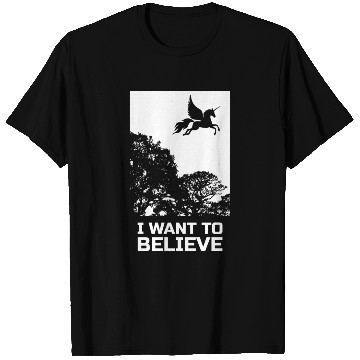 Discover Unicorn I Want To Believe UAP Outfit Alien Ufo T Shirts