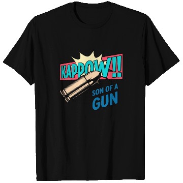 Discover Kappow Bullets Gun Explosion Big bang Aesthetic T Shirts
