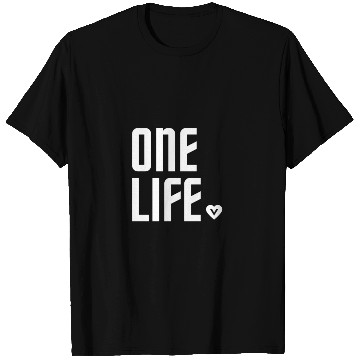 Discover ONE LIFE vegan heart T Shirts