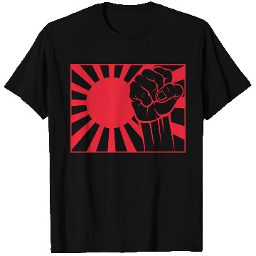 Discover Japanese naval ensign and fist T Shirts